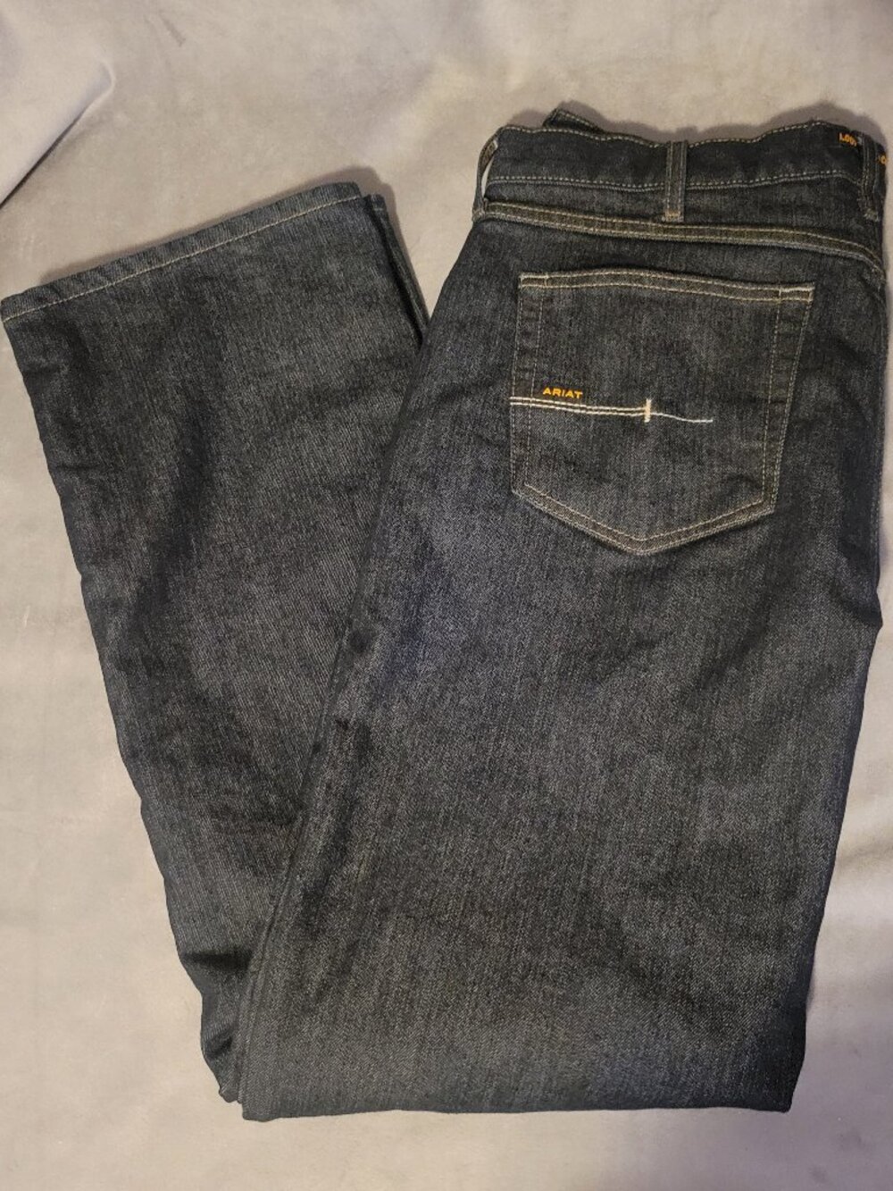 Ariat Rebar Bootcut Low Rise Dark Denim Men's Jeans 36x34 Regular Fit Workwear